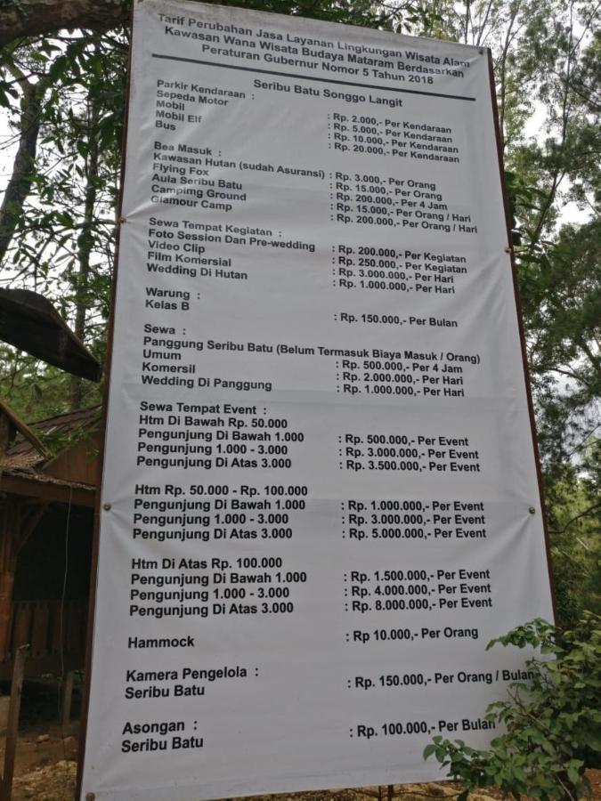 באנטול Seribu Batu Songgo Langit Resort & Camp מראה חיצוני תמונה